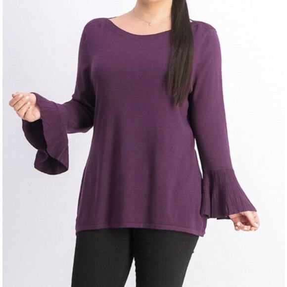 41Hawthorn Sweater Tamzen Bell Sleeve NWT Size S Flare StitchFix Knit Coquette - Picture 1 of 7